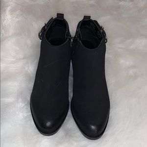 Black ankle booties
